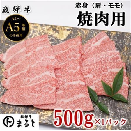 【飛騨牛】赤身　焼肉用　500g入り【配送不可地域：離島】【1726919】