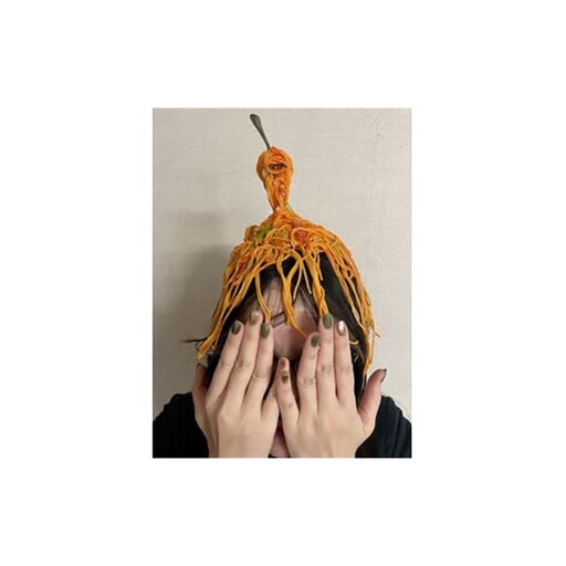 食品サンプル【被っちゃった！福岡トマトパスタ】