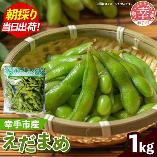 [きあり農園]2026年度 幸手市産 枝豆 1kg - 朝採り えだ豆 エダマメ えだまめ 産地直送