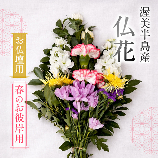 [お彼岸用 春]産地直送 [お仏壇用] 仏花 日時指定可 生産額 日本一 田原市 渥美半島 お彼岸 鮮度 生花 お花 お墓まいり