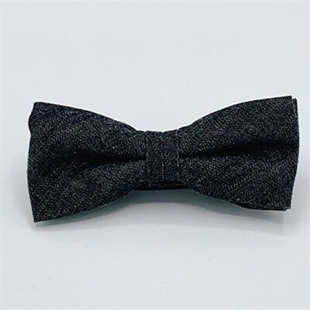 クラバットユキジ製　デニム蝶ネクタイ(ブラックマット)_装飾品・工芸品 ネクタイ・ベルト 服飾小物 _【1095852】