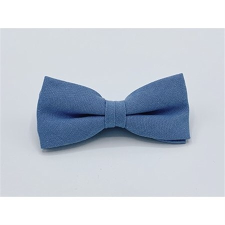 クラバットユキジ製　デニム蝶ネクタイ(ミルキーブルー)_装飾品・工芸品 ネクタイ・ベルト 服飾小物 _【1095856】