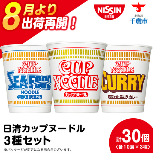日清 ヌードル3種セット 各10食