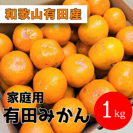 家庭用 有田みかん 1kg (約9個～10個)