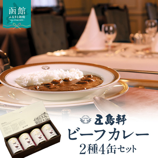 五島軒 ビーフカレー2種4缶セット_HD030-027
