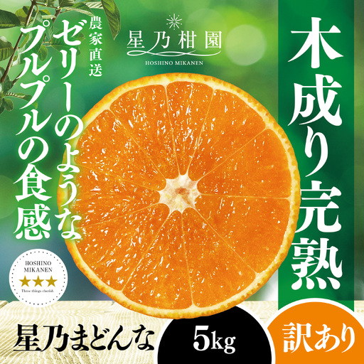 【先行受付】【訳あり】 星乃みかん園の 星乃まどんな(5kg)【D45-62】【1339328】 YWTAZ025