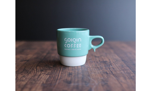 [波佐見焼]SOIGIN COFFEE ロゴ入りスタッキングマグカップ(グリーン)
