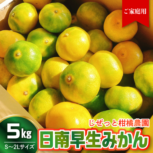 【先行受付】【2026年10月上旬～発送】さっぱり日南極早生みかん 家庭用 5kg (S～2L 約55個) ku212-008-26