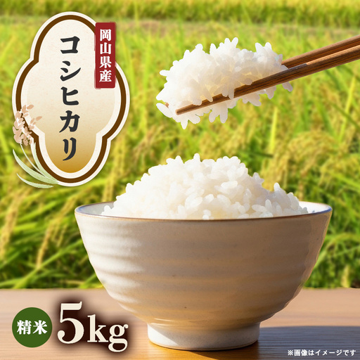 【先行受付】岡山県産『コシヒカリ』　[5kg×1袋(5kg)]【1726900】