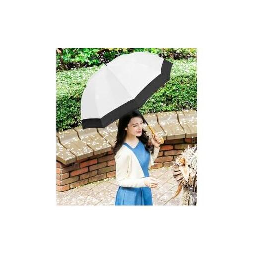 ロサブラン【日傘】ラージ コンビ【60cm】【アイボリー×ブラック】