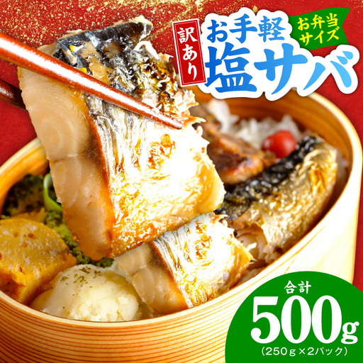 [お弁当サイズ]塩さば 500g(250g×2P)