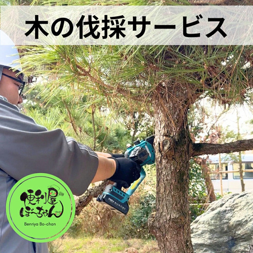 木の伐採サービス 1回 五泉市内限定 便利屋ぼーちゃん