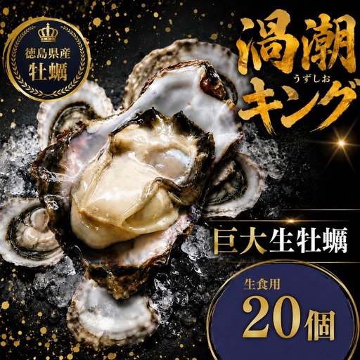 【2026年5月~2026年8月まで発送】牡蠣 生牡蠣 殻付き 20個 生食可  (ナイフ付き) キング 岩牡蠣 かき 