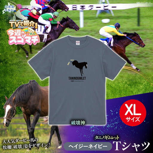 [TVで紹介! ][破壊神タニノギムレット](ヘイジーネイビー)Tシャツ 選べる4サイズ[L] BRTV104-3