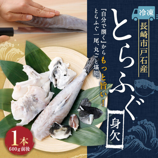 戸石産とらふぐ 身欠1本もの (600g前後) [2026年11月上旬〜2027年3月下旬発送予定] 魚 魚類 フグ ふぐ 河豚 とらふぐ 身欠 国産 長崎県産