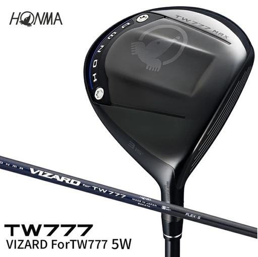 本間ゴルフ TW777 MAX VIZARD ForTW777 5W(1本) ゴルフクラブ T//WORLD ツアーワールド FW フェアウェイウッド 5番ウッド