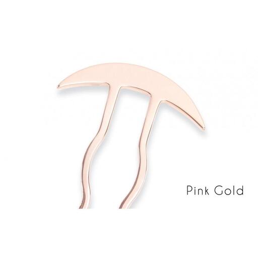 【女性のアイデア×職人技】ステンレス製かんざし「Arc Liner / Pink Gold」
