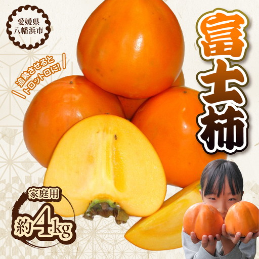富士柿[家庭用]約4kg[D76-9][1532468] YW