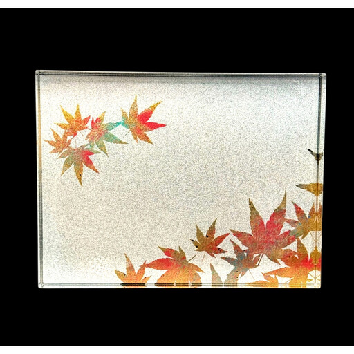 すし下駄 紅葉 梨地ホワイト ［NF292］