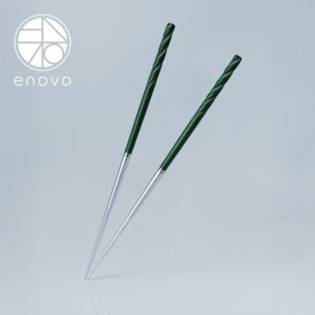 お箸-風[若竹]1膳セット(箸置き、木箱付き)【1730846】