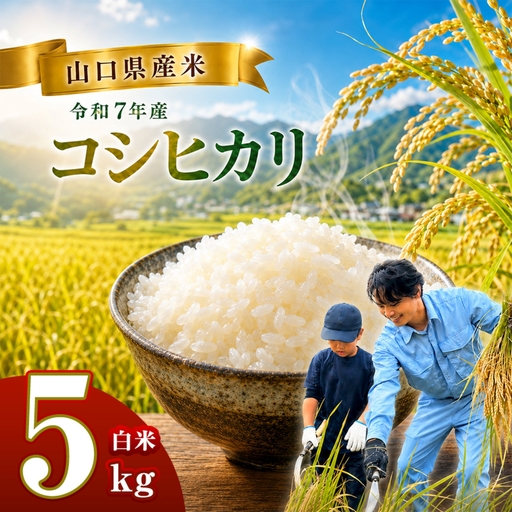 令和7年産 山口県産米 コシヒカリ 5kg