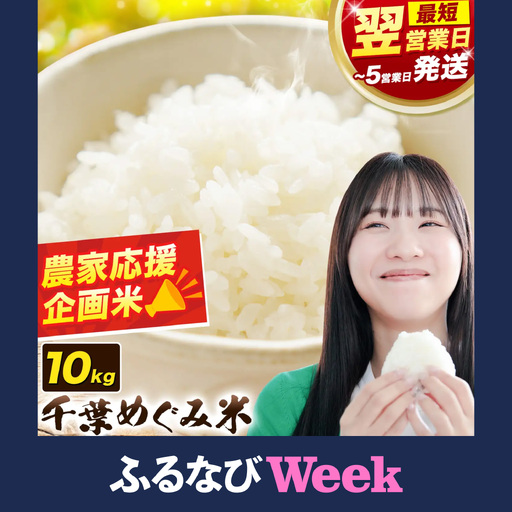 [ふるなびWEEK対象]米 千葉めぐみ米 10kg 千葉県産