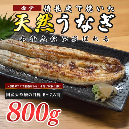 希少 天然 鰻 白焼き 約5-7人前 800g 国産 四万十川 うなぎ ウナギ  白焼 ウナギ白焼 鰻白焼き うな重 備長炭 炭火 炭火焼き 冷凍 湯せん 小分け 贈答 お取り寄せ ギフトご褒美 簡単 土用の丑の日 高知県 大月町