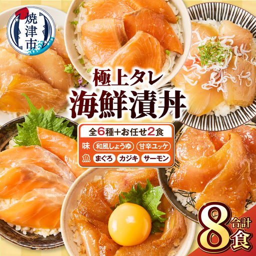 ご飯にのせて食べる 漬丼の具 6種 計8パック セット (a10-1307)