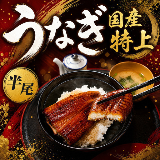 [ふるなび限定]鰻 蒲焼き 半尾 国産生鰻 FN-Limited-SP