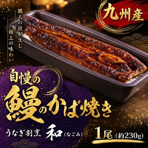 うなぎ割烹 和（なごみ）自慢の鰻のかば焼き 1尾【B5-134】