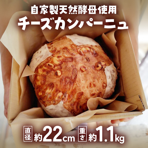 自家製天然酵母を使ったチーズカンパーニュ | パンパンパンパン