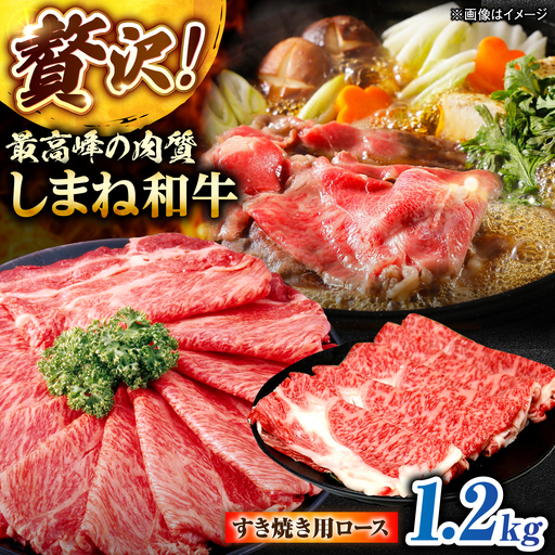 しまね和牛ロース 1.2kg(400g×3パック) すき焼き用 [ALFR014]