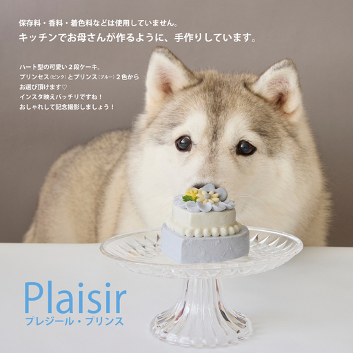 [ペットフード] ハート型のケーキ★プリンス Plaisir -プレジール-[Kitchen Dog!] 犬用 ペット用 餌 エサ ペット 動物 犬 愛犬 愛犬家 愛犬 スイーツ デザート おやつ ケーキ ご褒美 お取り寄せ ギフト プレゼント 贈り物 誕生日 記念日 お祝い 東京 世田谷 キッチンドッグ_0100-006-se7-1