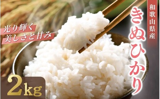 和歌山県産 キヌヒカリ 2kg (2026年産) / 白米 コメ 産地直送 米 こめ ご飯 ごはん コシヒカリ 【sml400-kinu-2A】