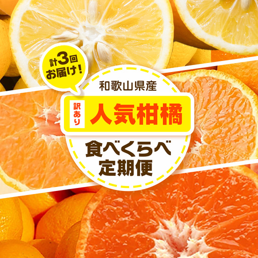 訳あり 人気柑橘食べくらべ定期便 全3回 計15kg