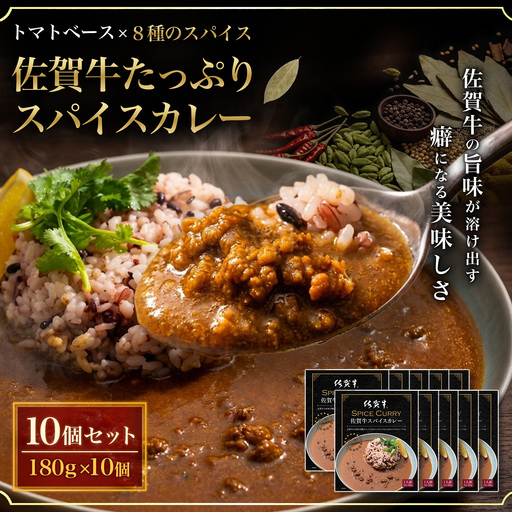 佐賀牛スパイスカレー180g×10個 K084003