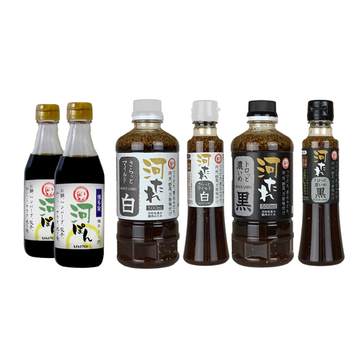 河村社長の焼肉のたれ ＆ ポン酢6本セット 桑田醤油（有）／カワムラバンド 河村社長 山口県 防府市 A-H31 焼肉のたれ ポン酢 調味料 詰め合わせ 万能たれ ゆず 大容量 木桶仕込み コラボ 食べ比べ まとめ買い