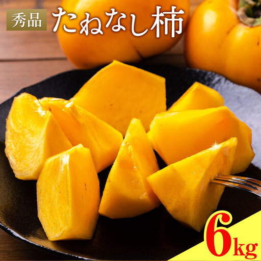 たねなし柿 秀品 6kg 農業福祉研究機構《9月上旬-11月上旬頃出荷》
