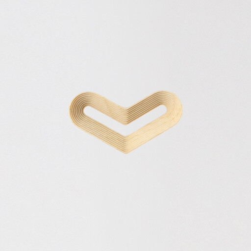 旭川家具 cosine STEPSブローチHEART　メープル_05738