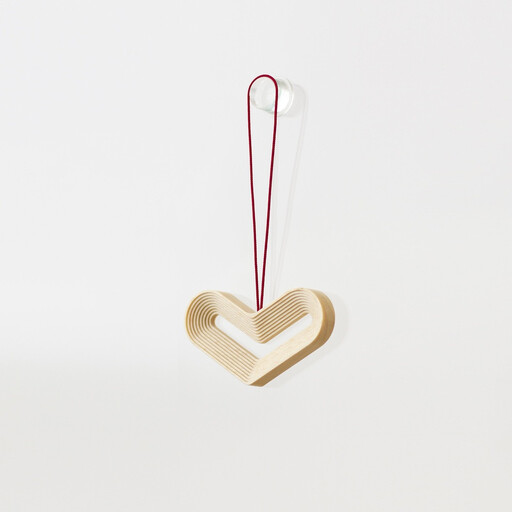 旭川家具 cosine STEPSオーナメント　HEART　メープル_05741