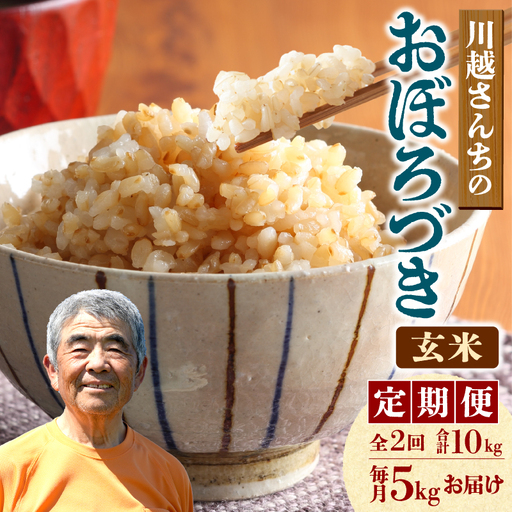 【定期便2回】令和7年産 おぼろづき 玄米 5kg（5kg×1袋）雨竜産 北海道