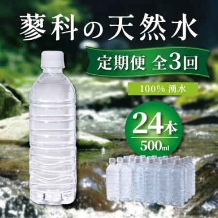 【2ヵ月毎定期便】蓼科の天然水ラベルレスボトル 500ml×24本 長野県茅野市からお届け全3回【4087649】