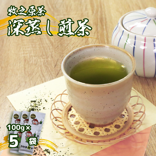 【2026年度産新茶】深蒸し煎茶 100g×5袋 のみま煎か 静岡県 牧之原市 あっくん