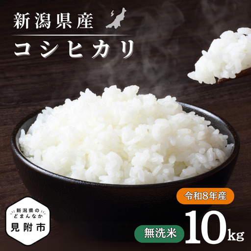 米 令和8年産【無洗米】新潟県産 コシヒカリ 10kg