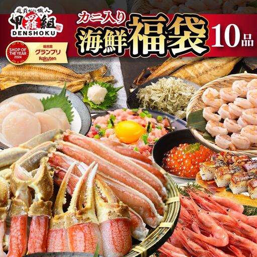 [12月1日〜25日着]敦賀の豪華 海鮮福袋 10種 [024-e302(20)-a]