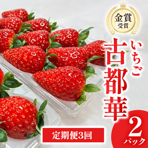 いちご 古都華 北村農園 奈良県産 いちご【2パック】【定期便3回】【先行予約】