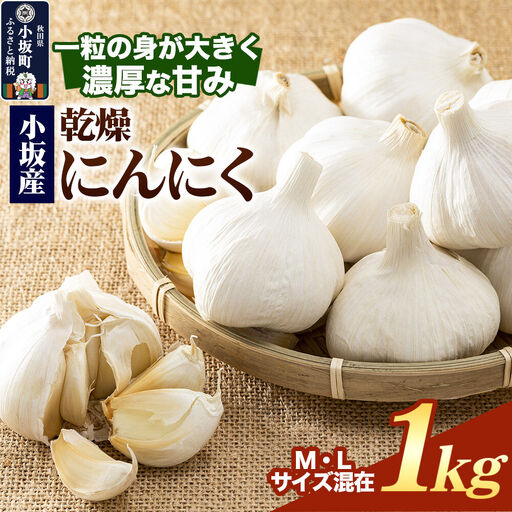 《先行受付》小坂産 乾燥にんにく 1kg