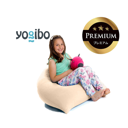 Yogibo Pyramid Premium クリームホワイト│送料無料 全国配送離島含 ビーズクッション カバー 洗える（ヨギボー ピラミッド プレミアム）
