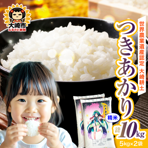 《精米》令和7年 宮城県産 つきあかり 10kg(5kg×2) | ot006-ta-10kg-r704
