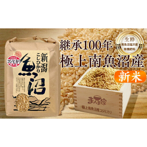 【令和８年新米予約】　極上南魚沼産コシヒカリ（有機肥料、塩沢産）玄米5kg | コシヒカリ【2026年10月上旬より1ヶ月以内に順次発送予定】
